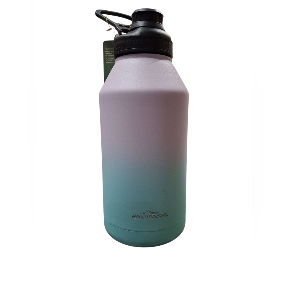 "Adventuridge" NWT Lavender and Blue Drinking Thermos with Elegant Design 64oz